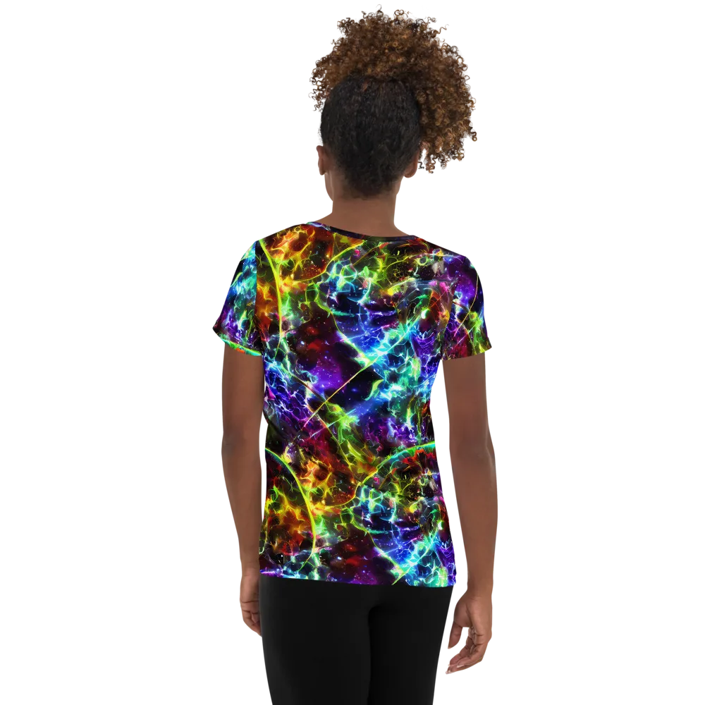 Lorentzen Lightstorm on Women's Athletic T-Shirt — Back