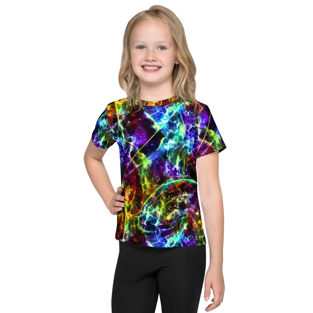 Lorentzen Lightstorm on Kids Crew Neck T-Shirt — Front