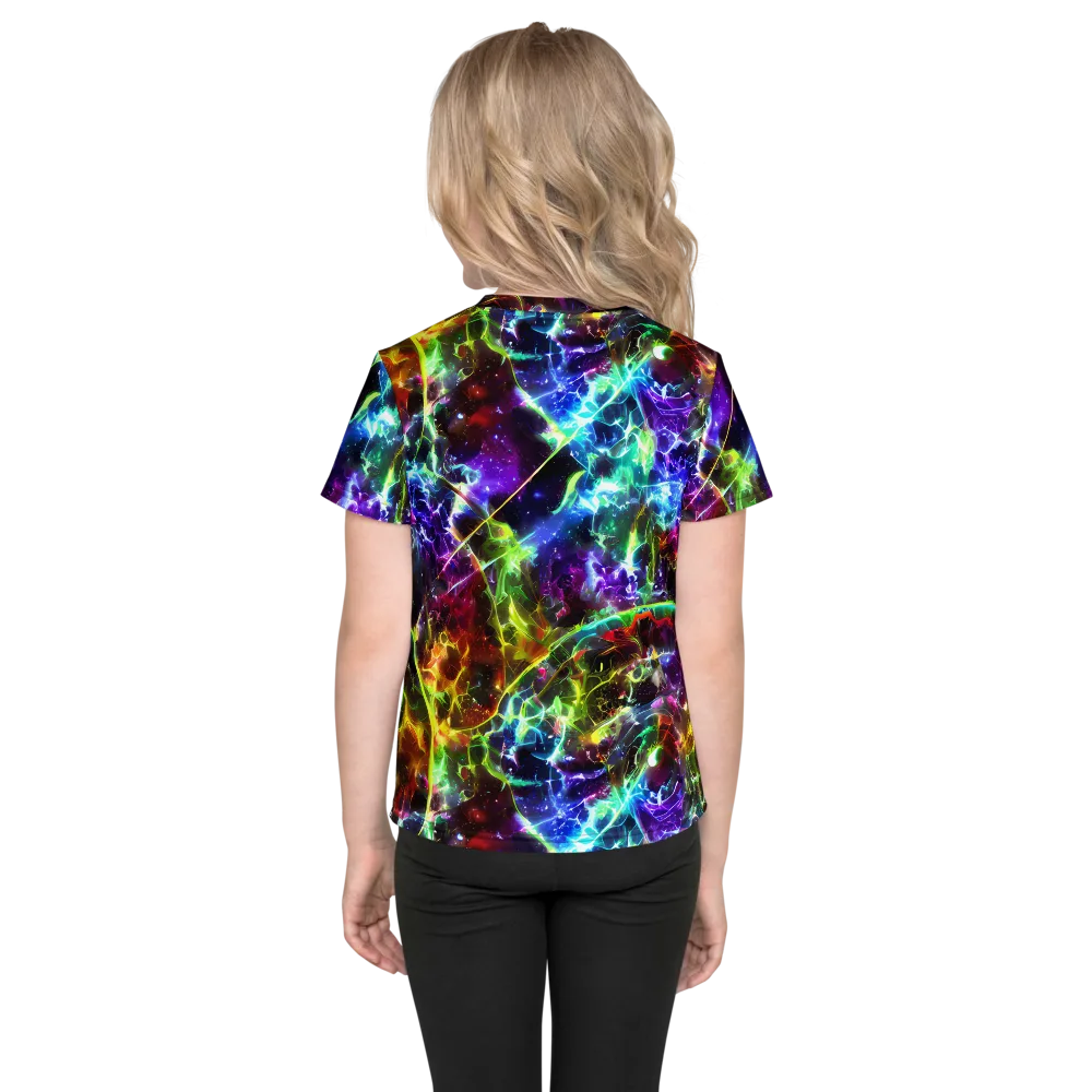 Lorentzen Lightstorm on Kids Crew Neck T-Shirt — Back