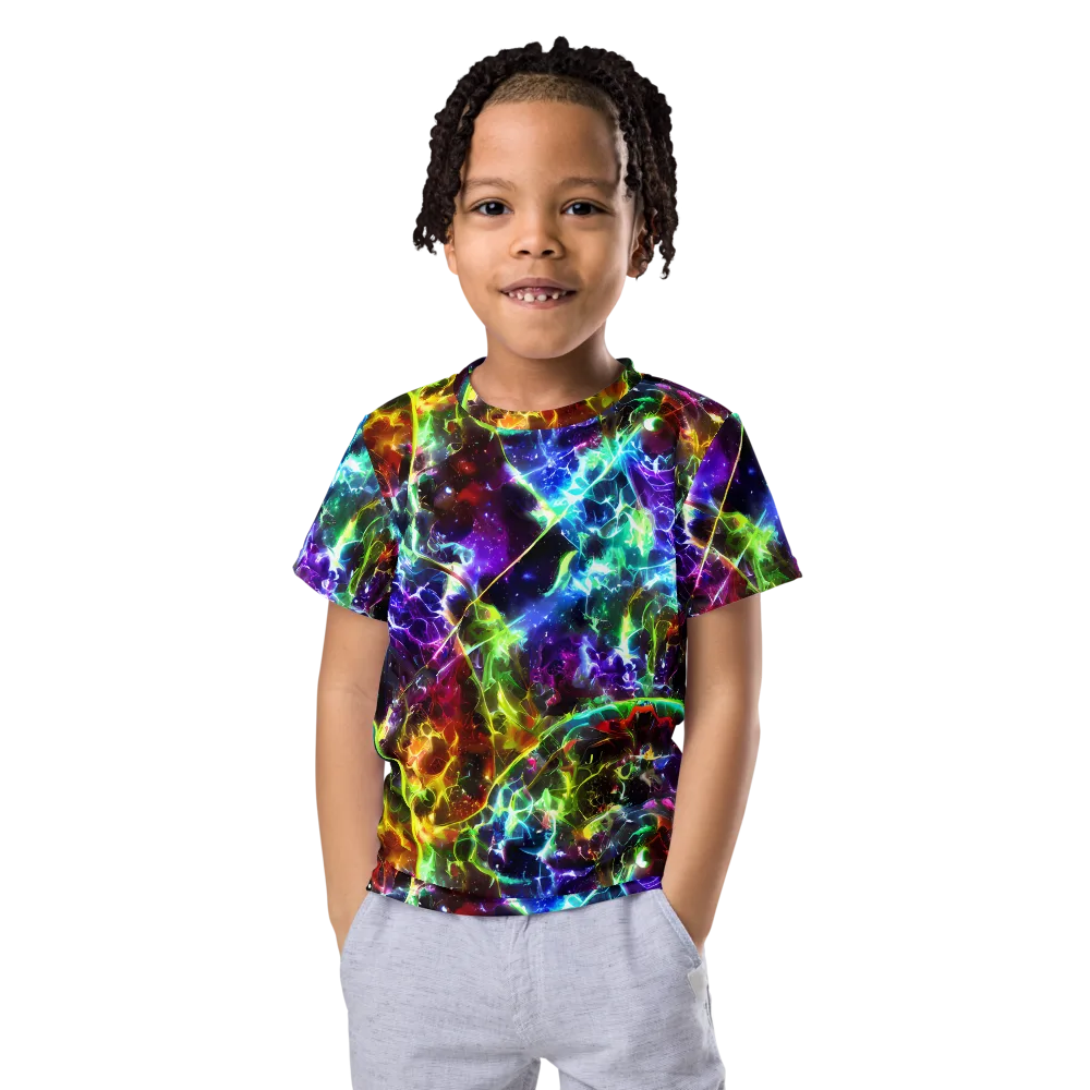 Lorentzen Lightstorm on Kids Crew Neck T-Shirt — Front