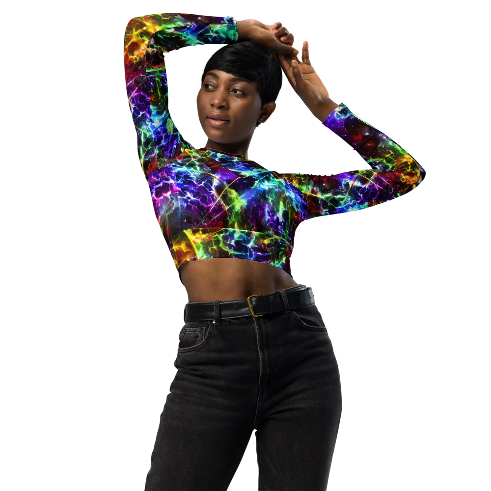 Lorentzen Lightstorm on Long Sleeve Crop Top — Front