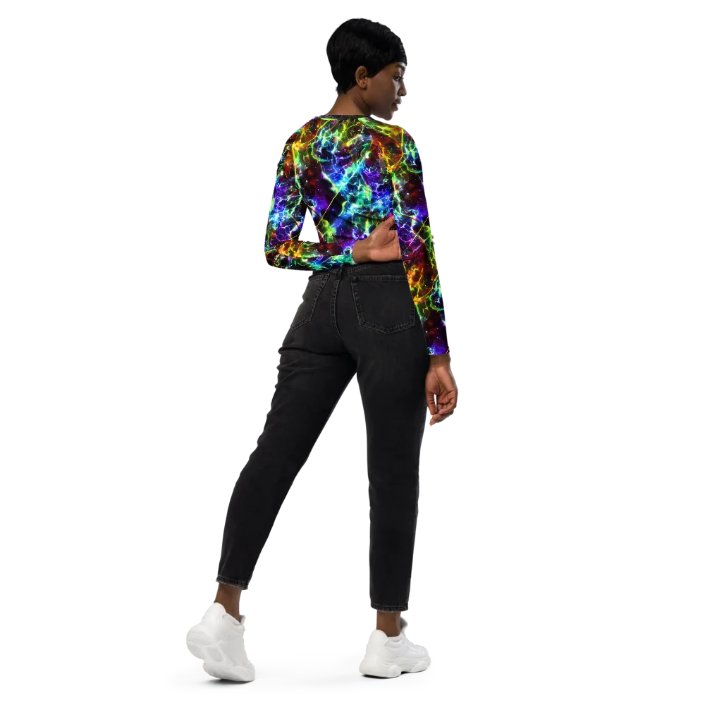 Lorentzen Lightstorm on Long Sleeve Crop Top — Right Back