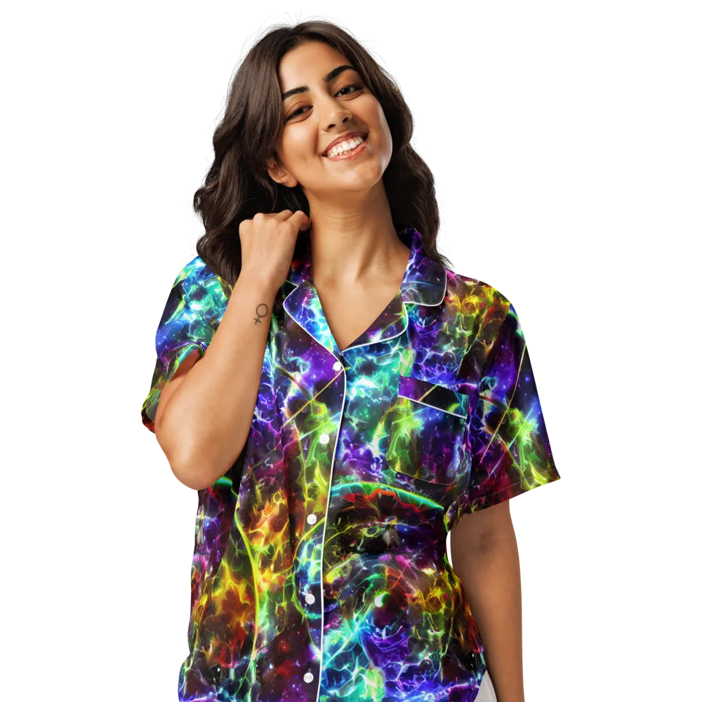 Lorentzen Lightstorm on Women's Short Sleeve Pajama Top — Front