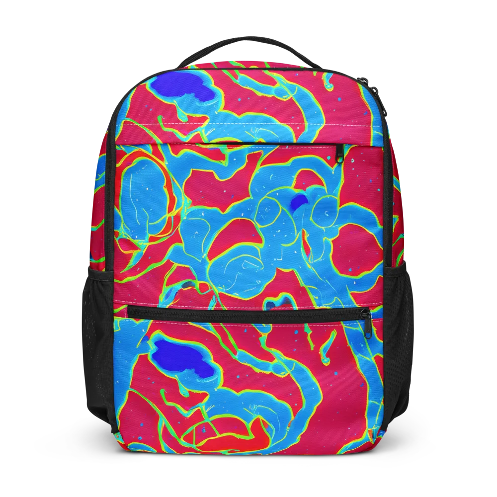 Electric Bloom on Utility Backpack — Front