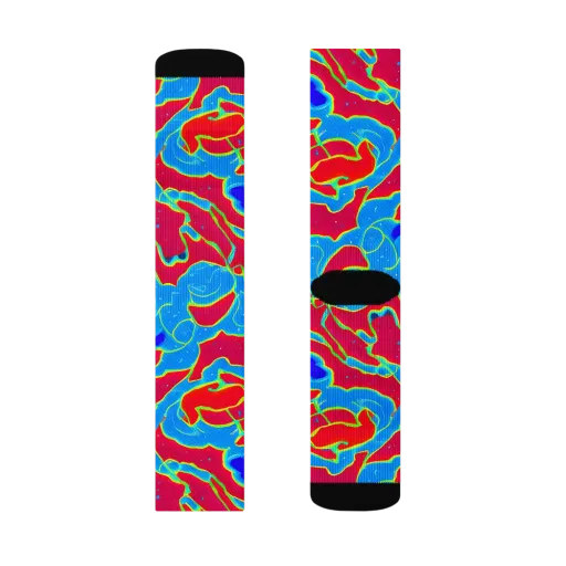 Electric Bloom on a Socks