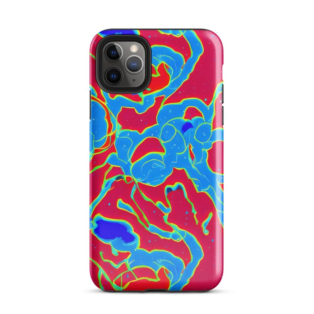 Electric Bloom on Tough Case for iPhone® — Front