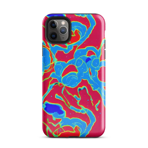 Electric Bloom on a Tough Case for iPhone®