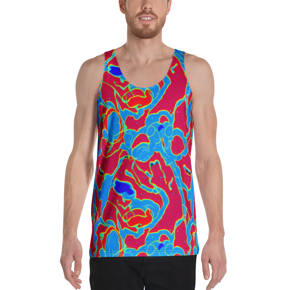Electric Bloom on Men's Tank Top — Front