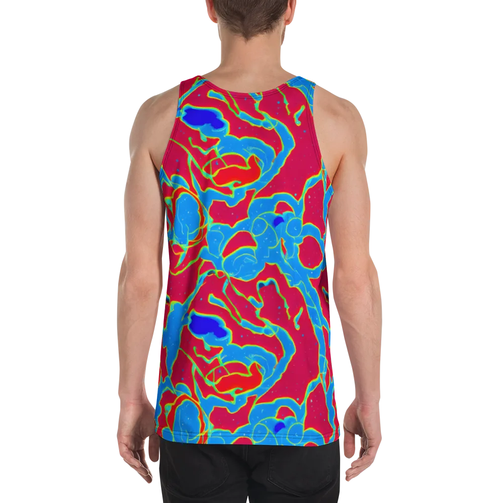 Electric Bloom on Men's Tank Top — Back