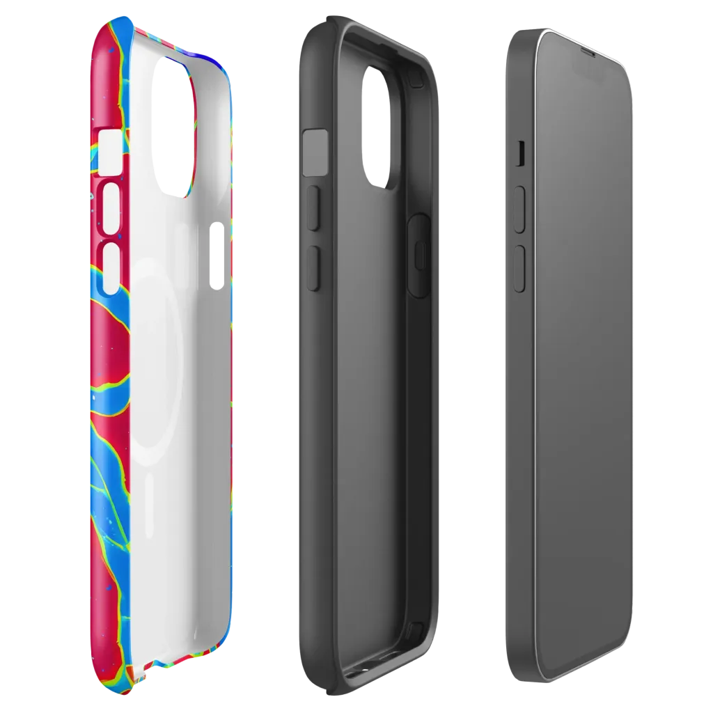 Electric Bloom on MagSafe Tough Case for iPhone® — Front