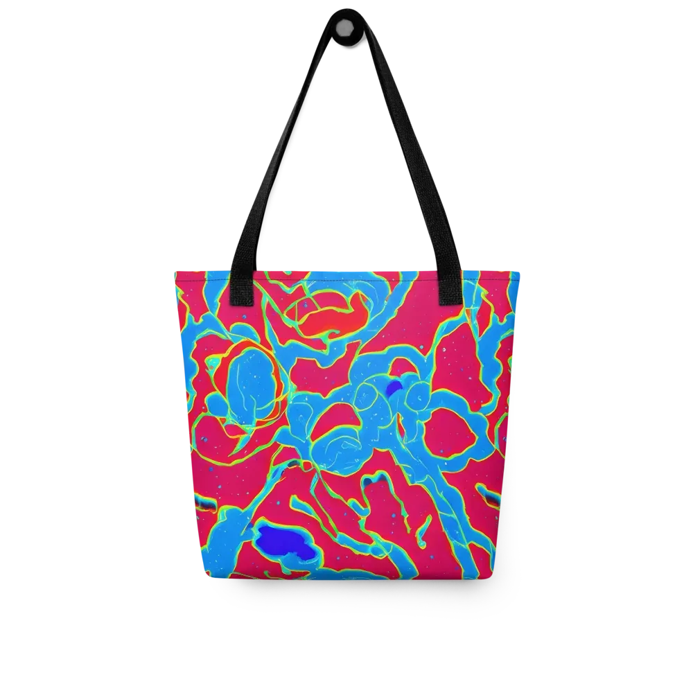 Electric Bloom on Tote Bag — Front
