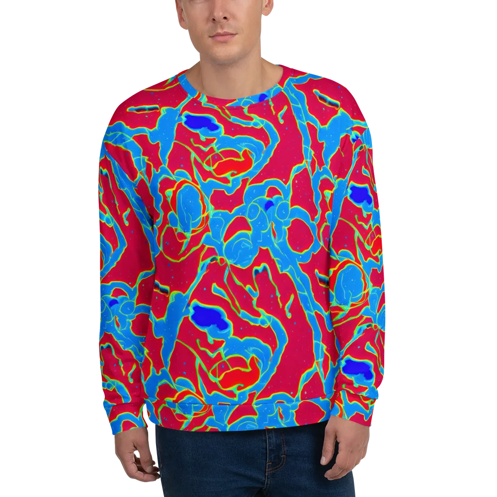 Electric Bloom on Sweatshirt — Front