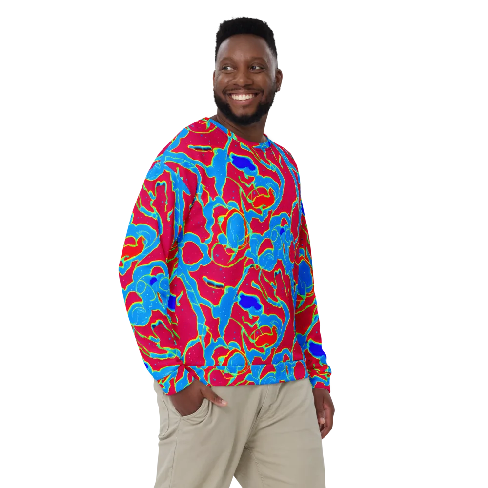 Electric Bloom on Sweatshirt — Front