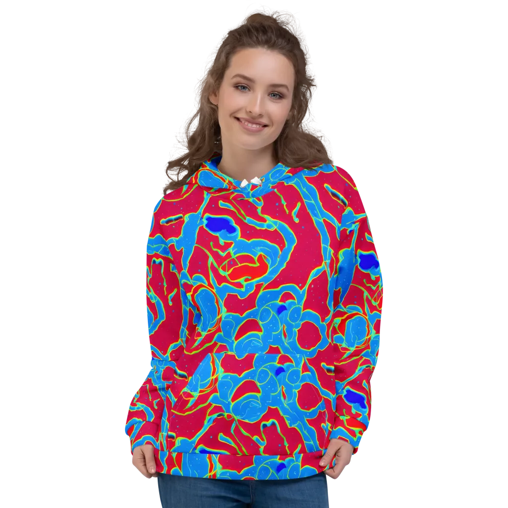 Electric Bloom on Hoodie — Front