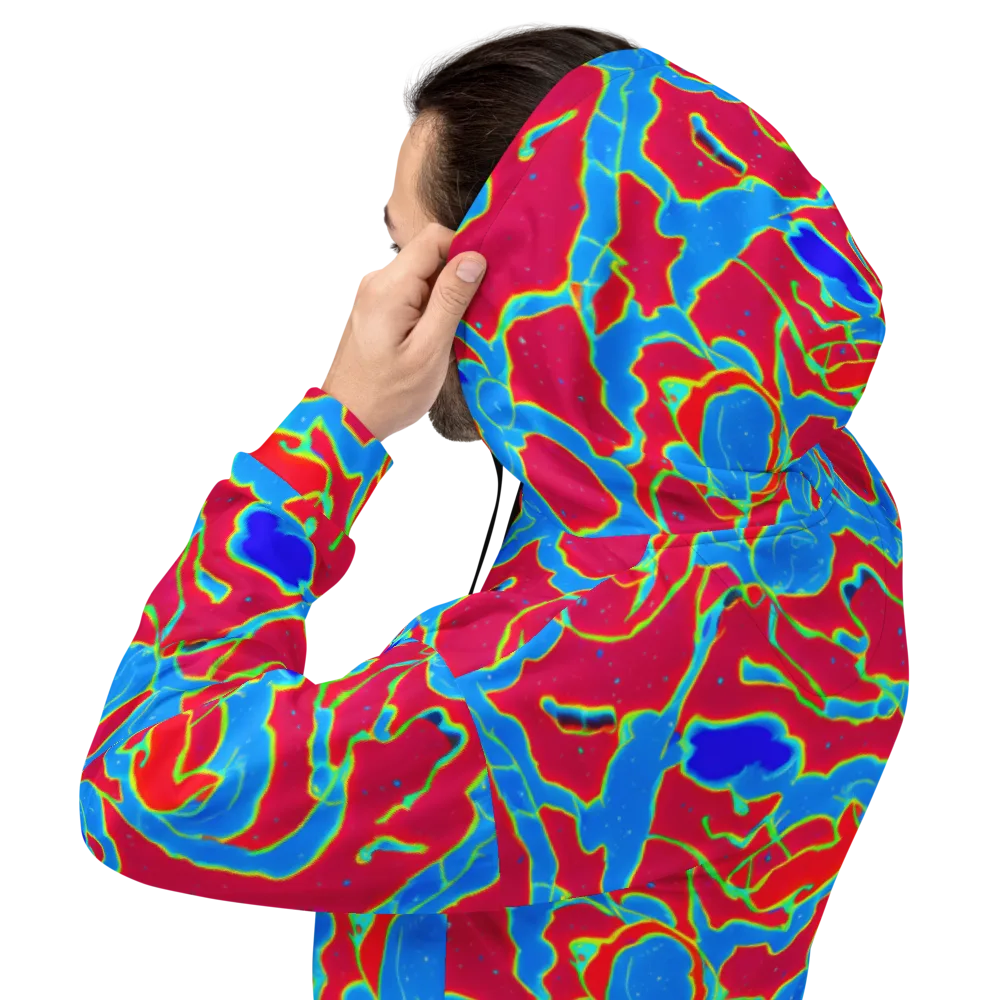 Electric Bloom on Hoodie — Back