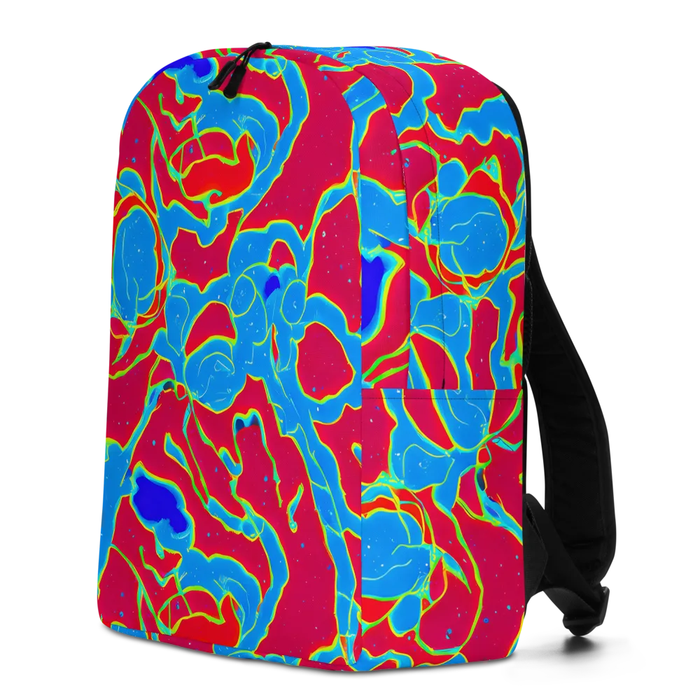 Electric Bloom on Minimalist Backpack — Left