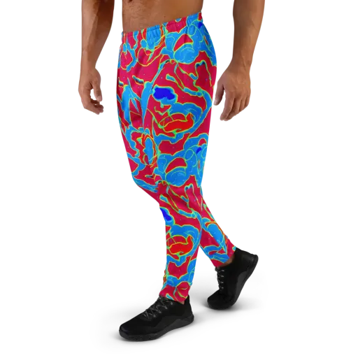 Electric Bloom on a Men's Joggers
