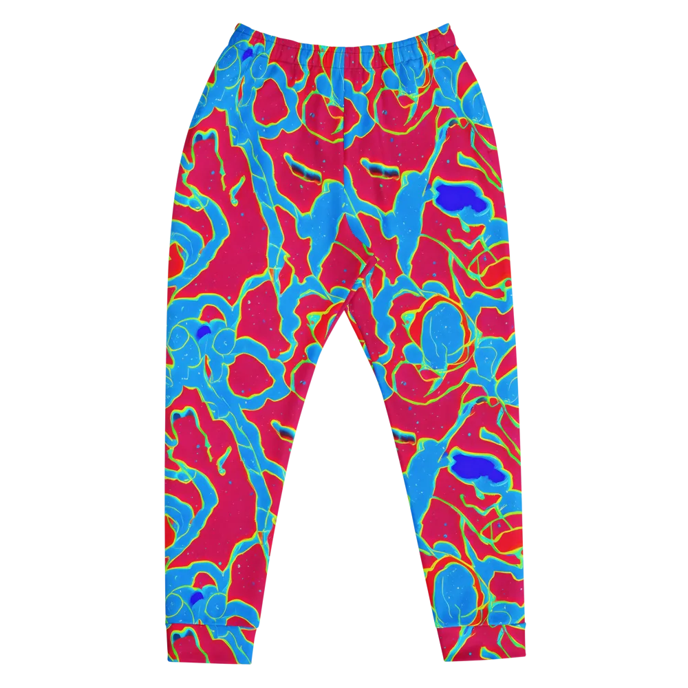 Electric Bloom on Men's Joggers — Front