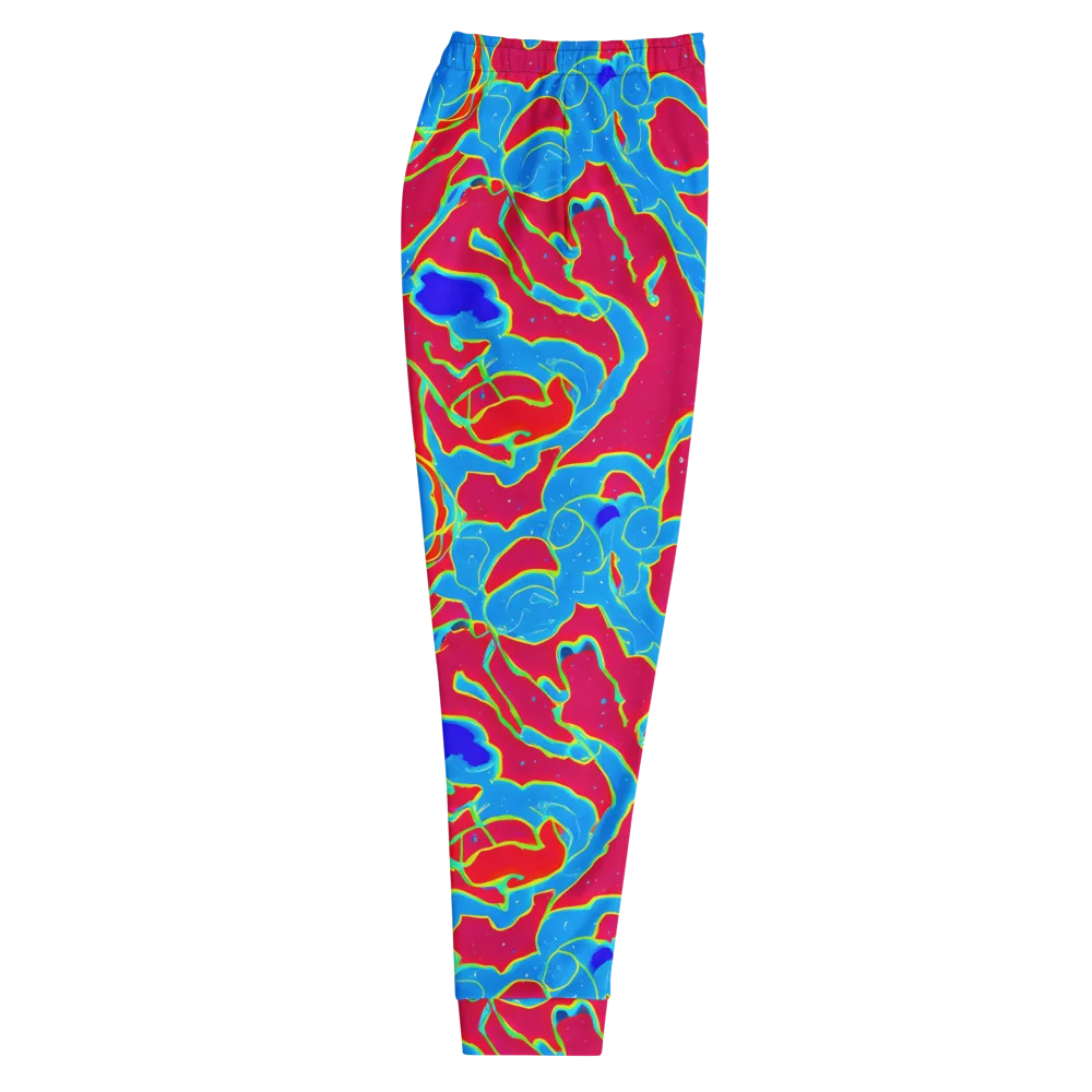 Electric Bloom on Men's Joggers — Right