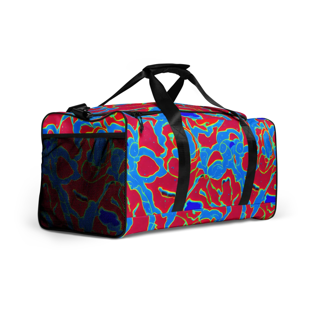 Electric Bloom on Duffle Bag — Right Front
