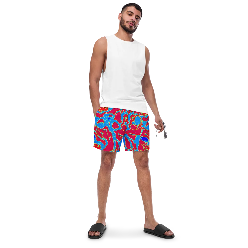 Electric Bloom on Swim Trunks — Front