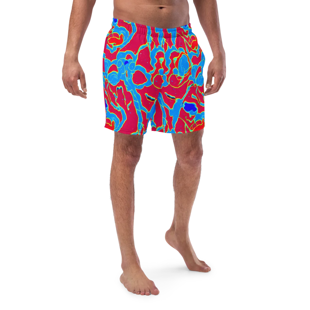 Electric Bloom on Swim Trunks — Front