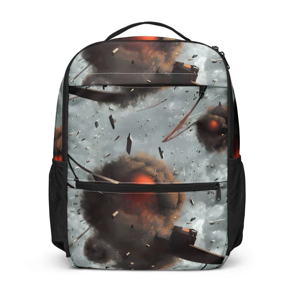 Celestial Collision on Utility Backpack — Front