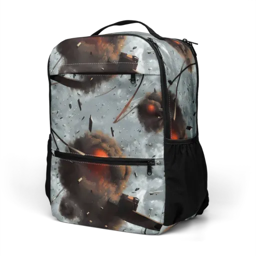 Celestial Collision on a Utility Backpack