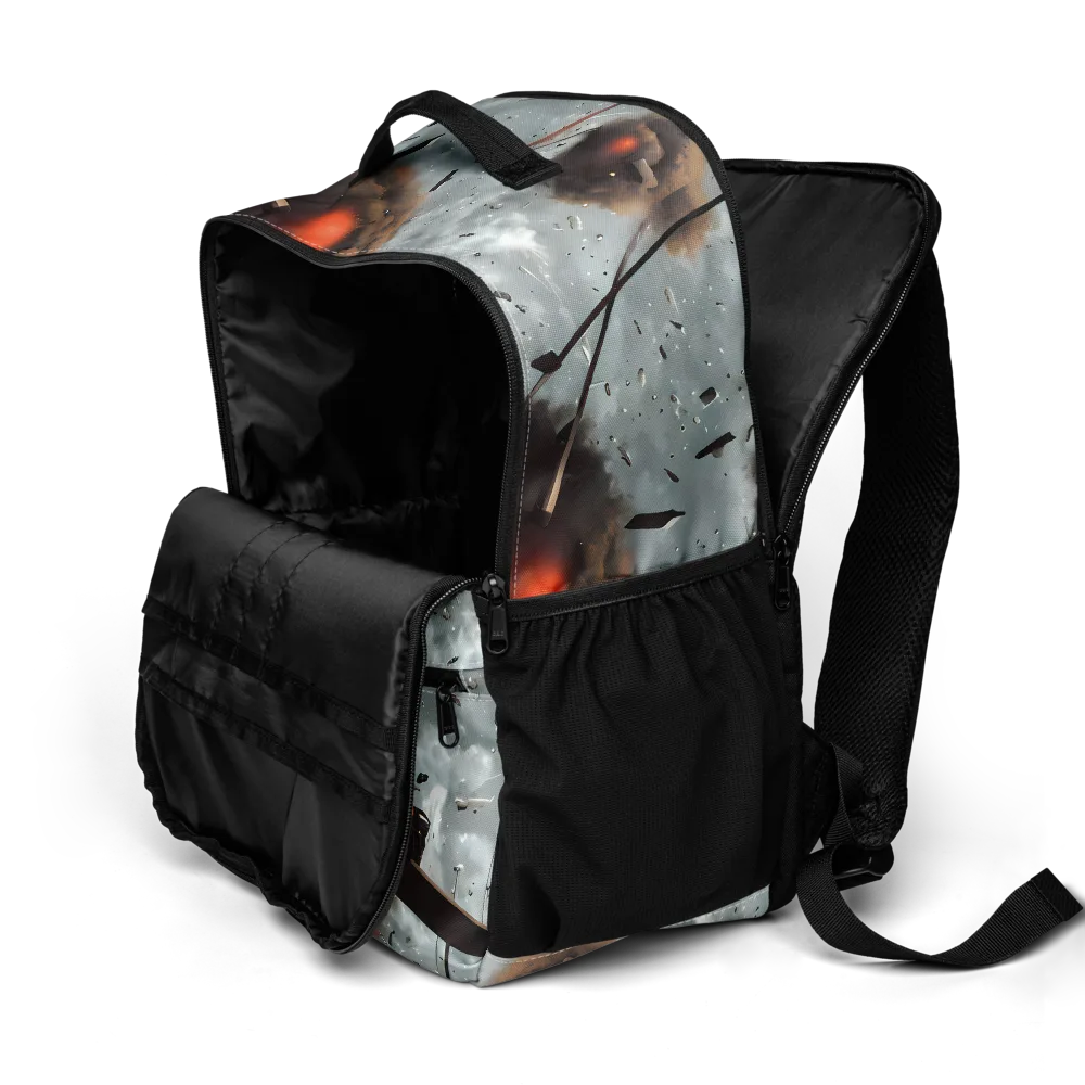 Celestial Collision on Utility Backpack — Product details 2