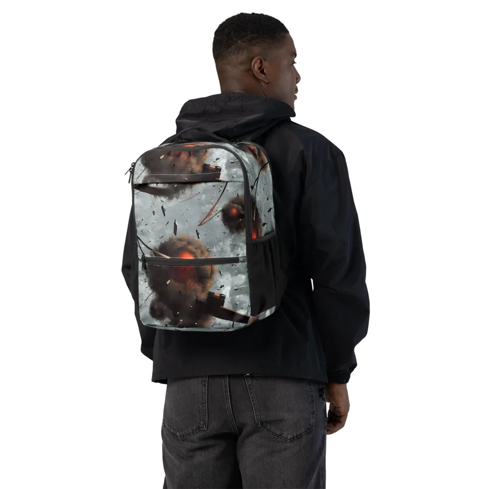 Celestial Collision on Utility Backpack — Back