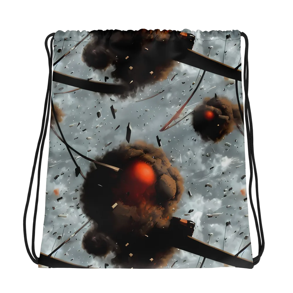 Celestial Collision on Drawstring Bag — Photo