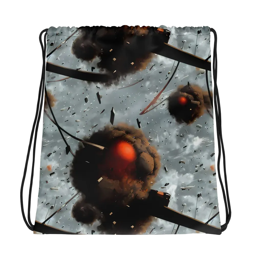Celestial Collision on Drawstring Bag — Photo