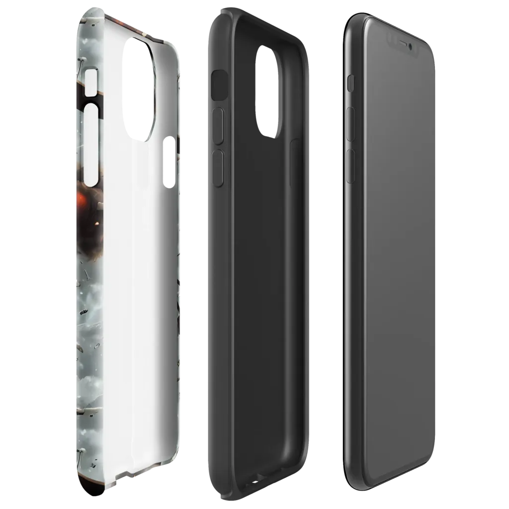 Celestial Collision on Tough Case for iPhone® — Right