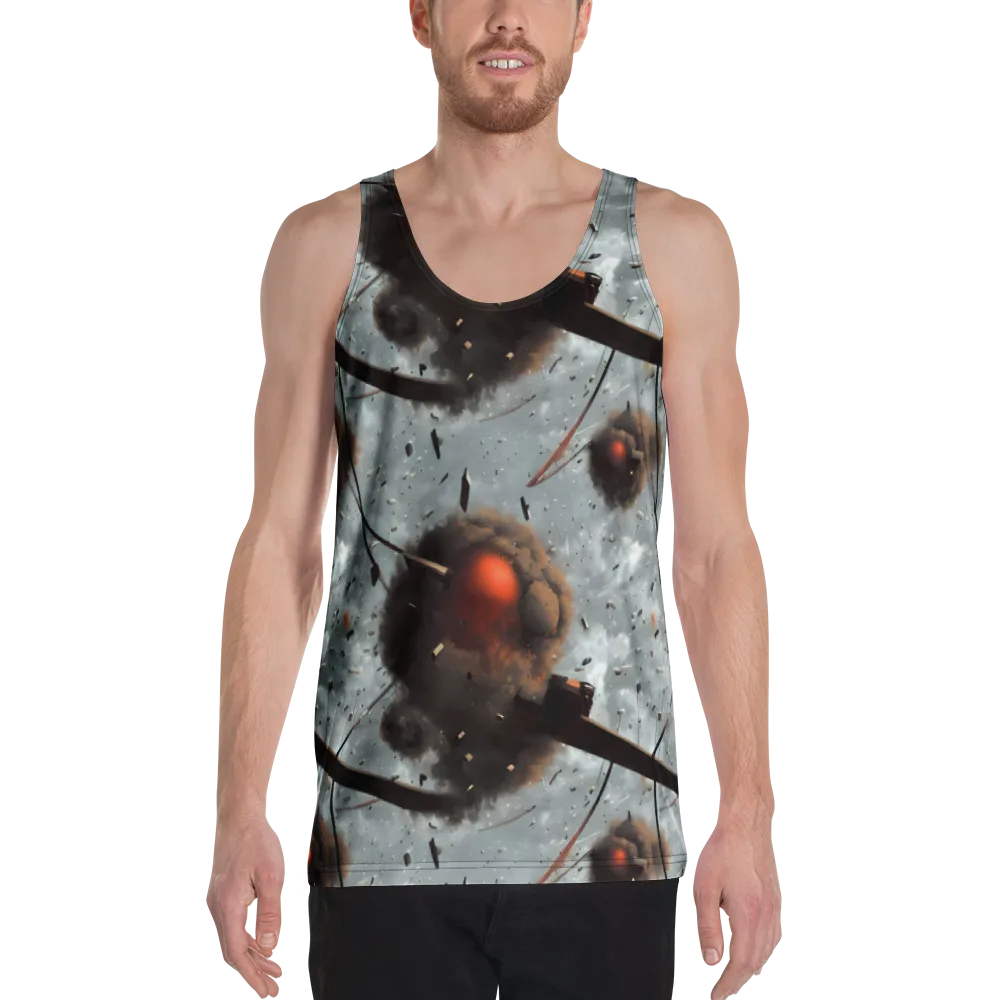 Celestial Collision on Men's Tank Top — Front