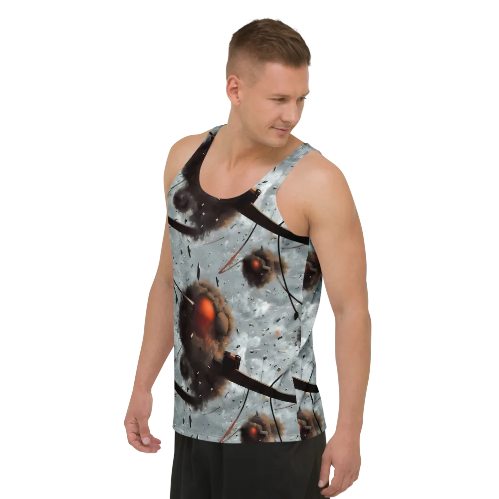 Celestial Collision on Men's Tank Top — Left Front
