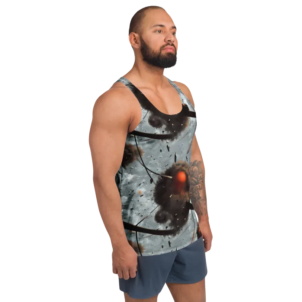 Celestial Collision on Men's Tank Top — Right Front