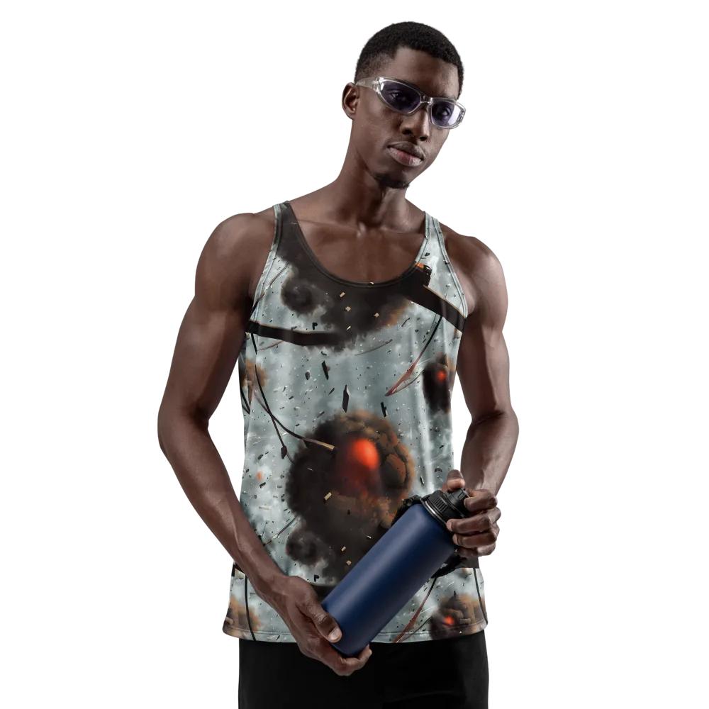 Celestial Collision on Men's Tank Top — Front