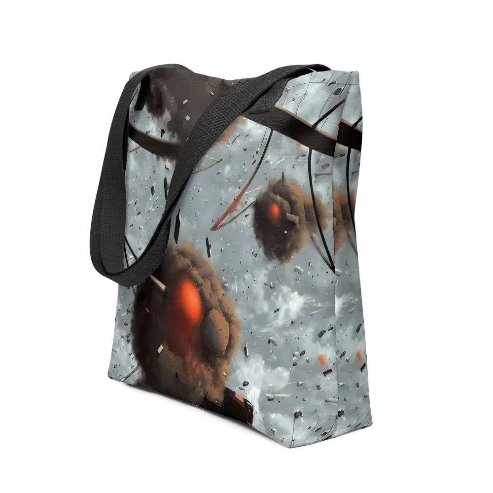 Celestial Collision on Tote Bag — Front
