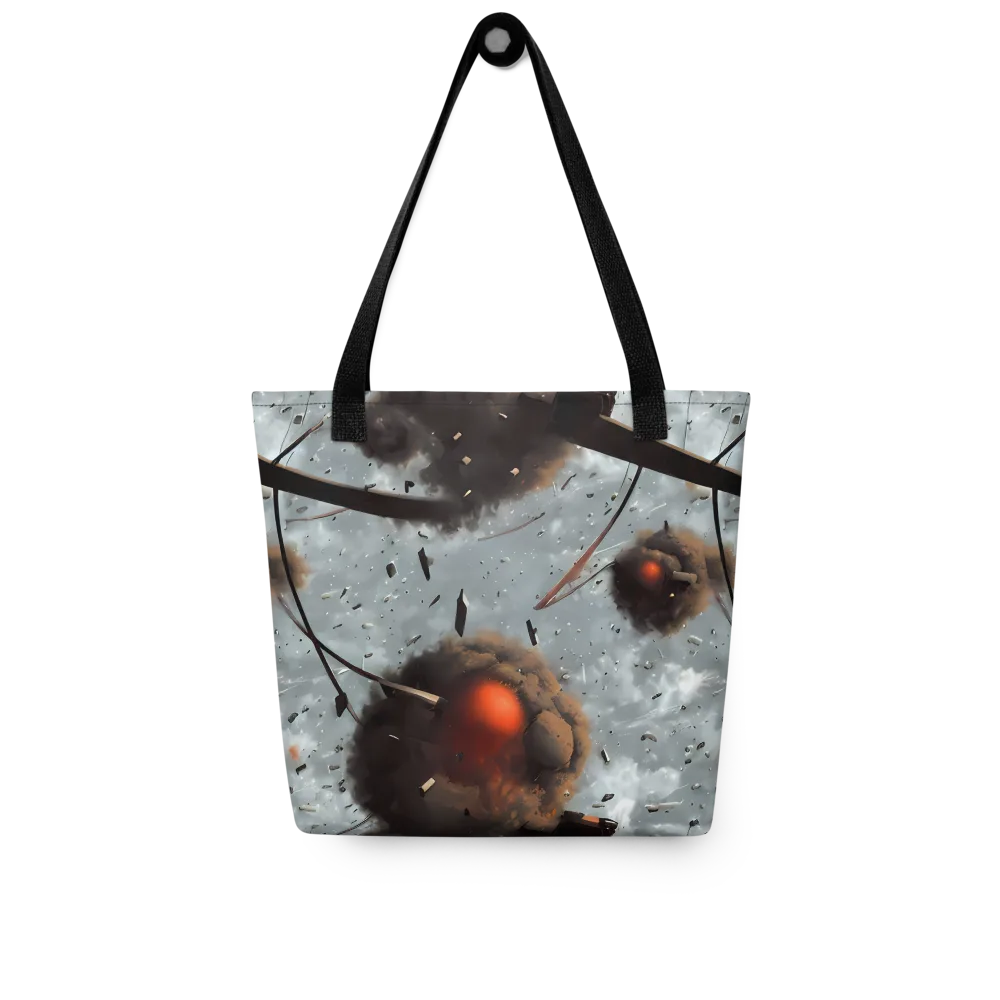Celestial Collision on Tote Bag — Front