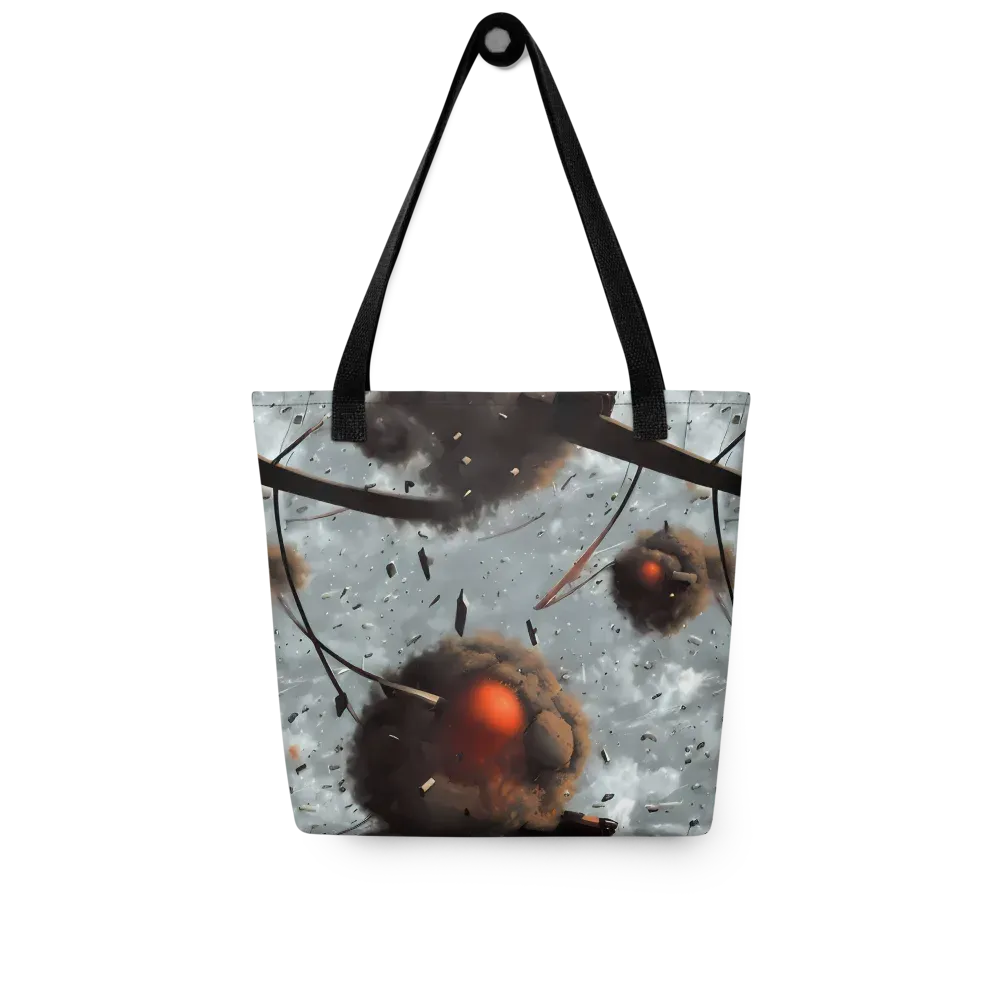 Celestial Collision on Tote Bag — Front