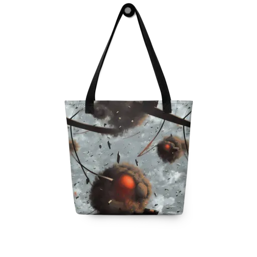Celestial Collision on a Tote Bag