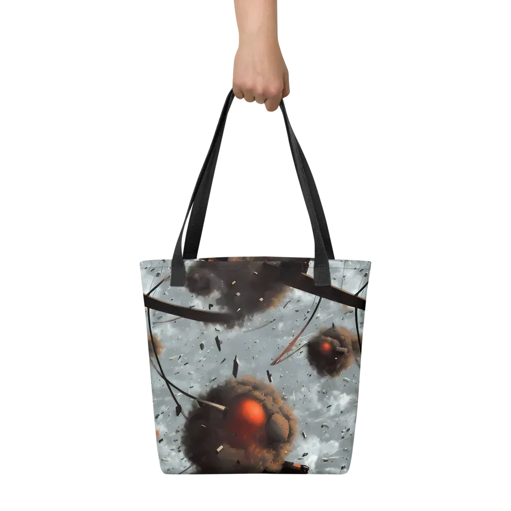 Celestial Collision on Tote Bag — Front