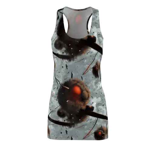 Celestial Collision on a Racerback Dress