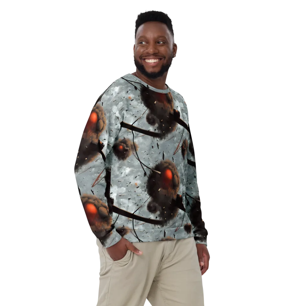 Celestial Collision on Sweatshirt — Front