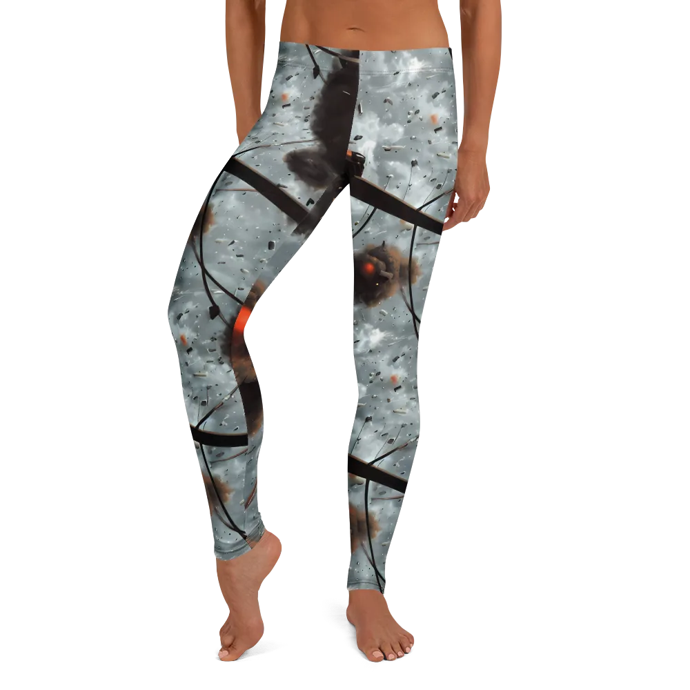 Celestial Collision on Leggings — Front