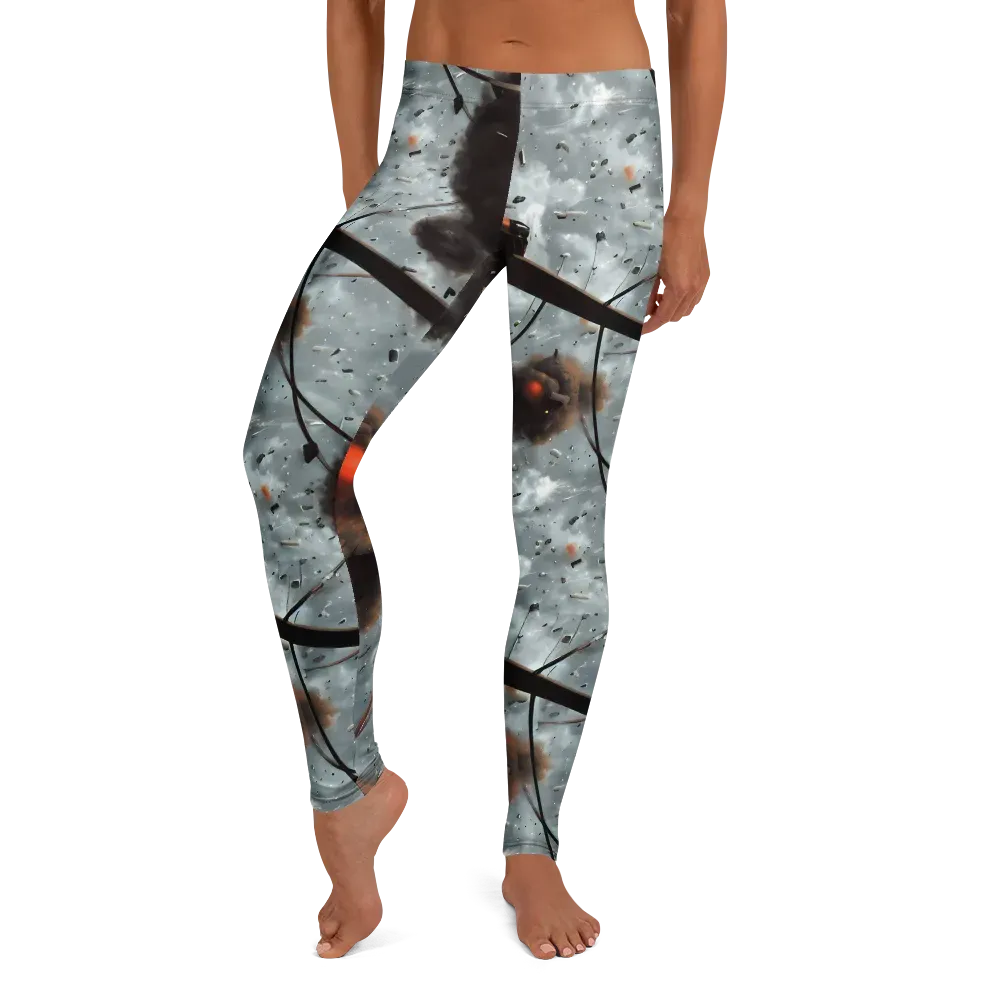 Celestial Collision on Leggings — Front