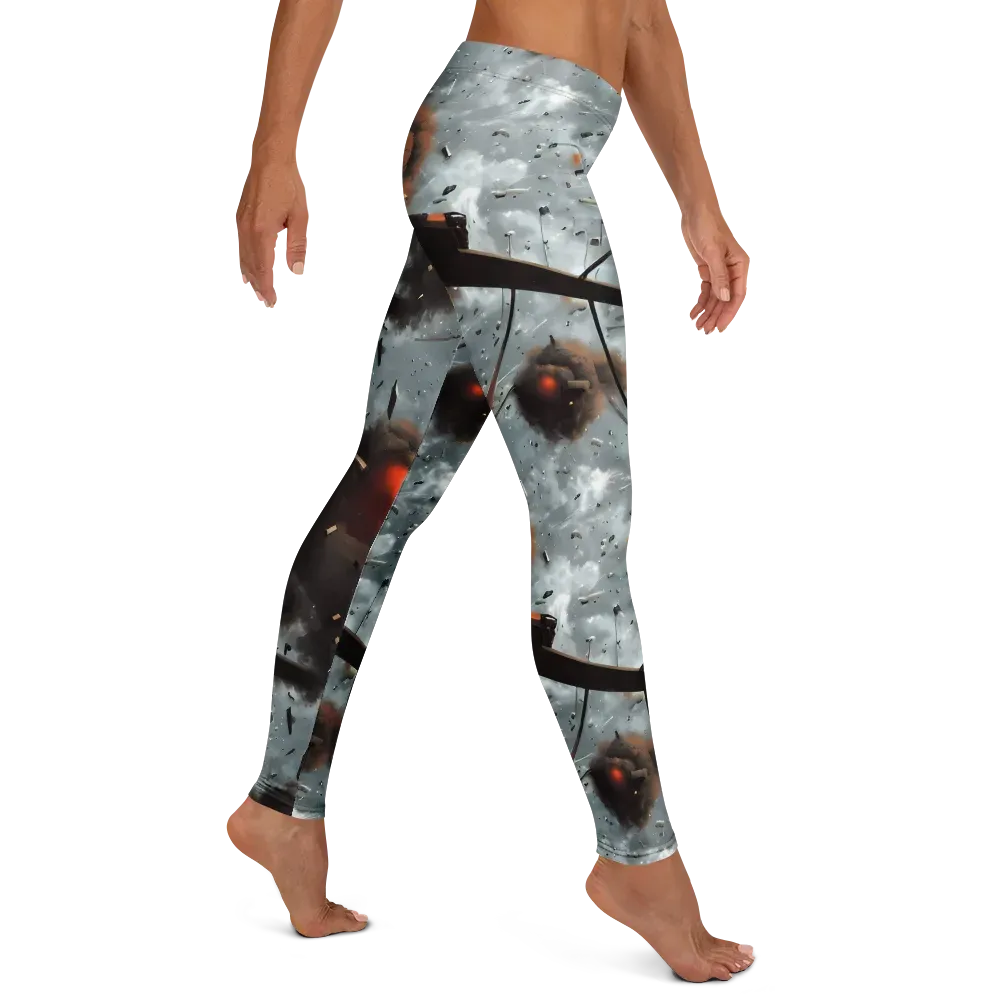 Celestial Collision on Leggings — Right
