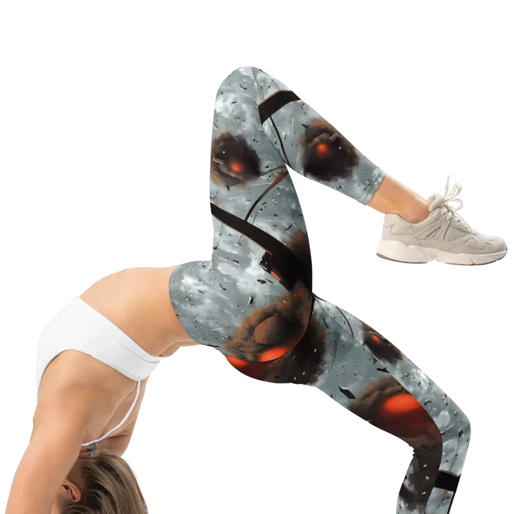 Celestial Collision on Leggings — Right