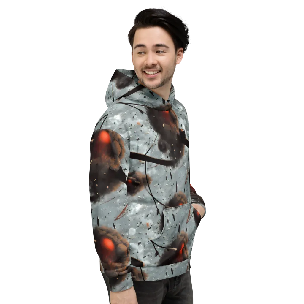 Celestial Collision on Hoodie — Right