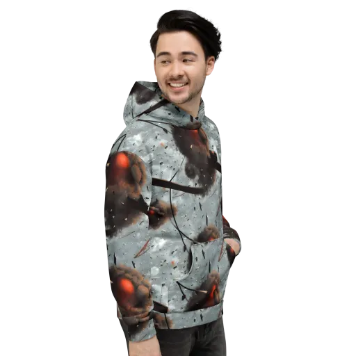 Celestial Collision on a Hoodie